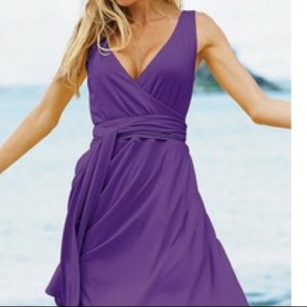 Beautiful Purple Wrap Dress